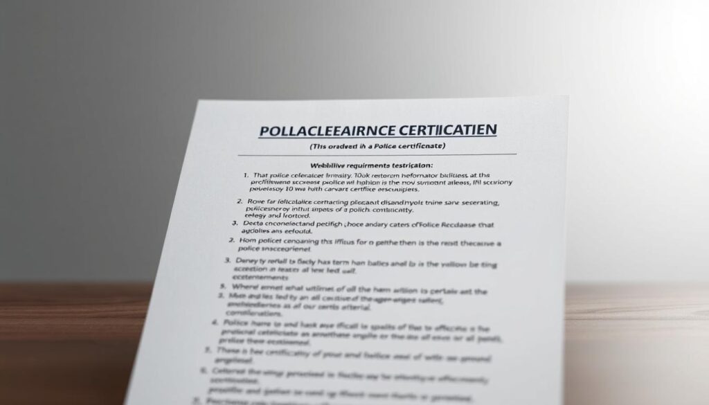 Police Clearance Certificate Eligibility Requirements